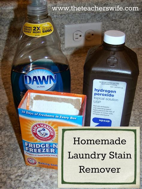 How do you make homemade stain remover?